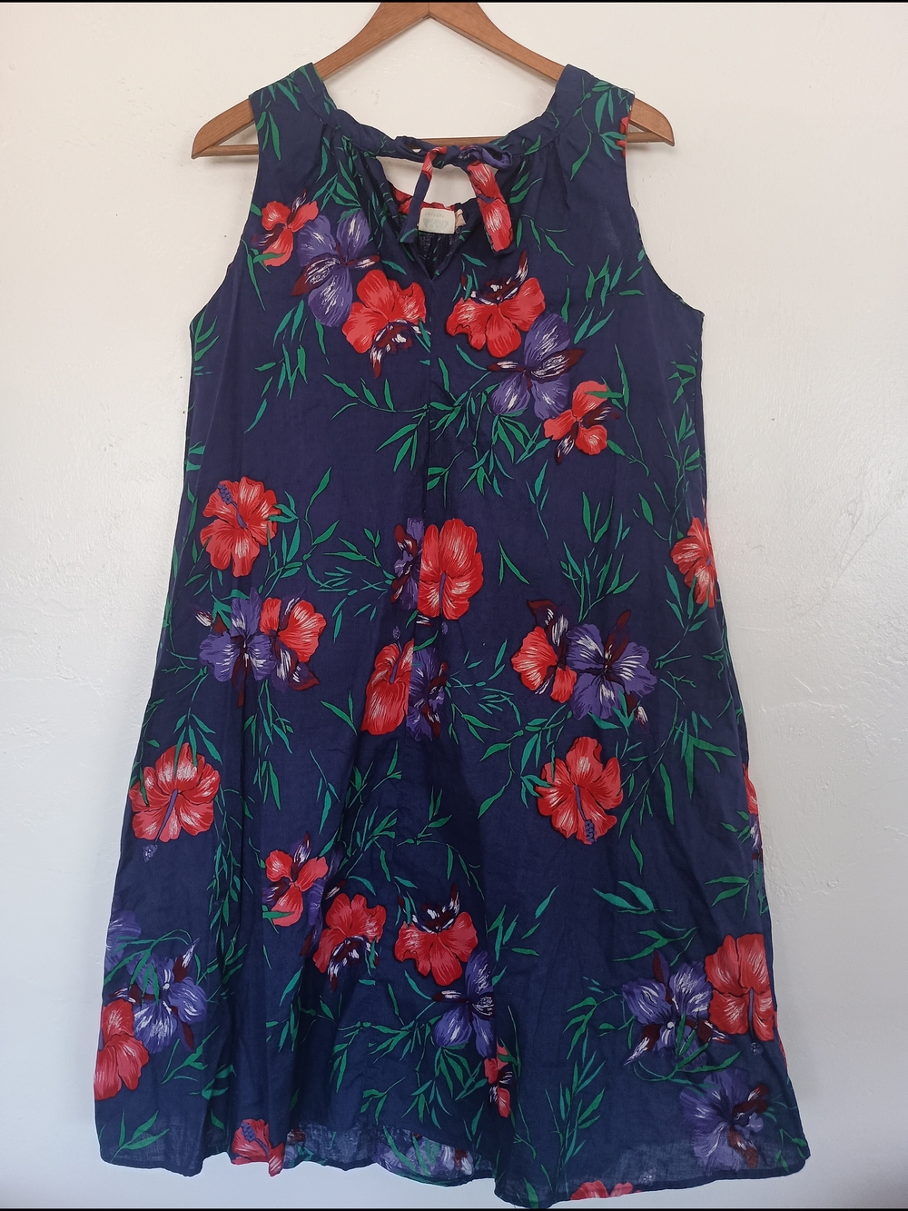 VTG Hedy Lin 100% Cotton Floral Hawaiian Sundress